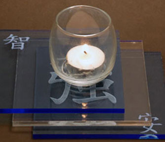 Acrylic Candle Holder